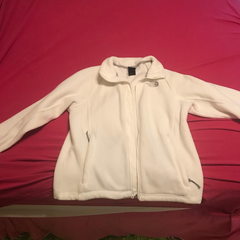 White North Face jacket